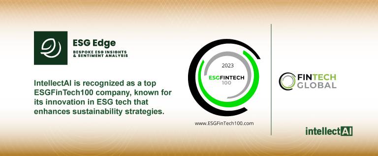 IntellectAI’s ESG Edge Recognized