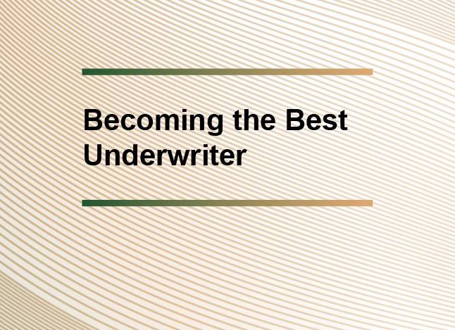 Becoming the Best Underwriter: Strategies for Success and Growth